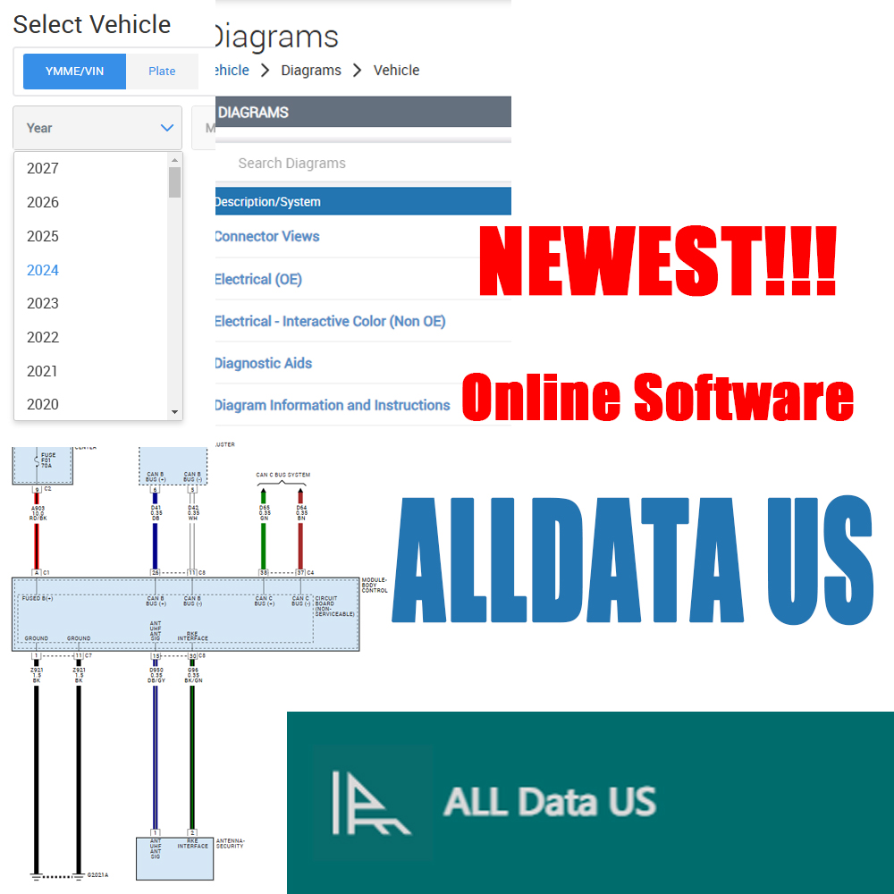 Workshop Tools Diagram - 2026 Alldata US Versi Lengkap Akun