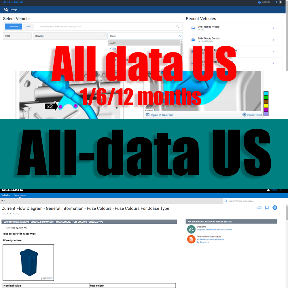 Workshop Tools Diagram - 2026 Alldata US Versi Lengkap Akun