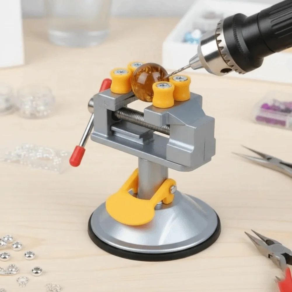 Workshop Tools Vice - Penjepit Perhiasan Putar, Dudukan Bor Universal,