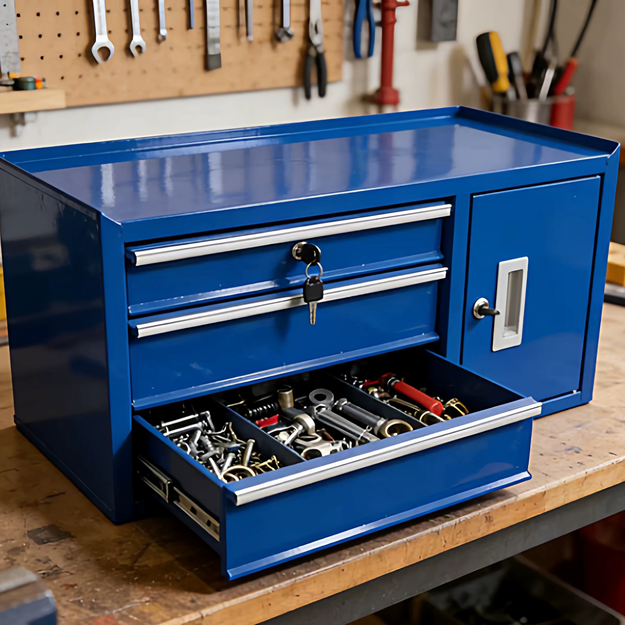Kabinet Alat Meja Besi Serbagu - Workshop Use Tools ulasan dan harga