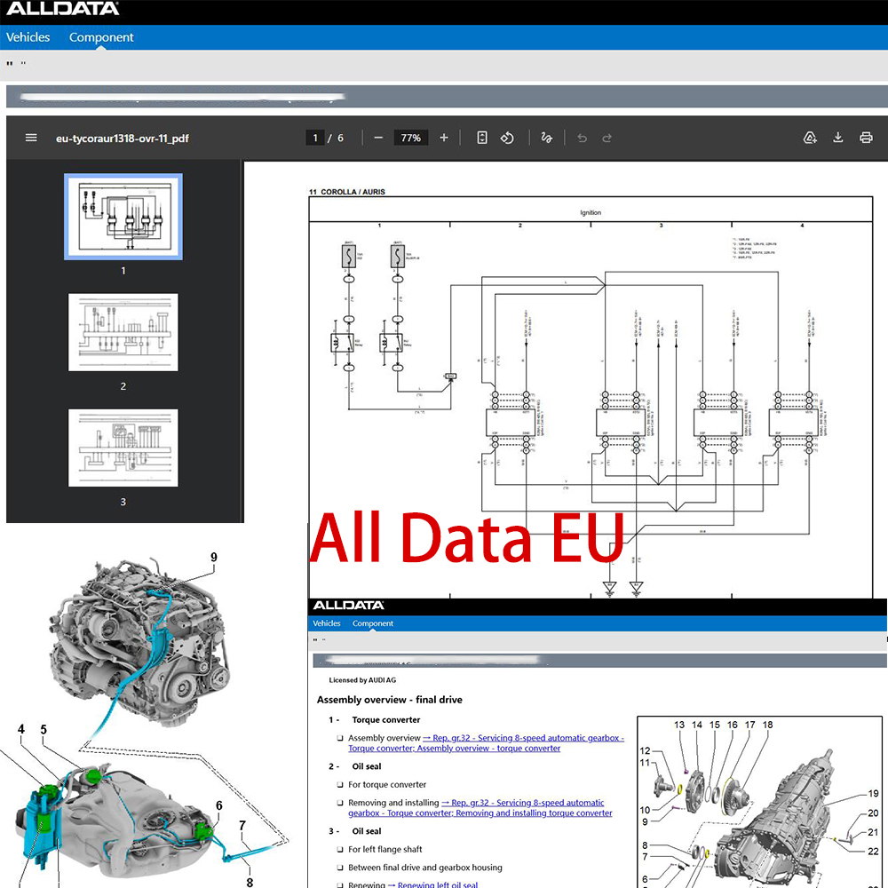 Perangkat Lunak Perbaikan Alld - Workshop Tools Diagram ulasan dan harga
