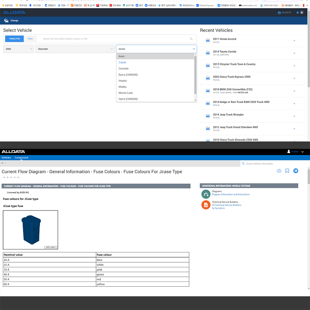 Akun Login Online BARU Alldata - Workshop Tools Diagram ulasan dan harga