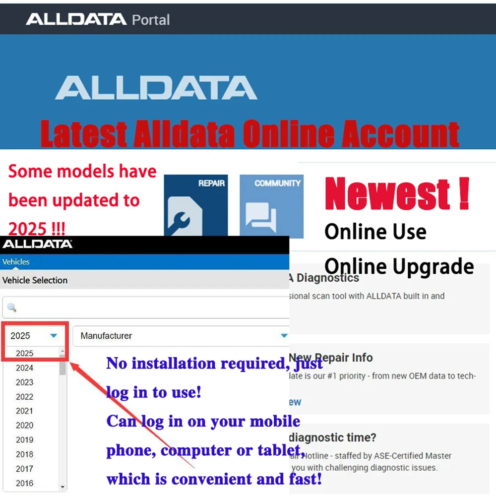 2027 Alldata CAR Data Perangka - Workshop Tools Diagram ulasan dan harga